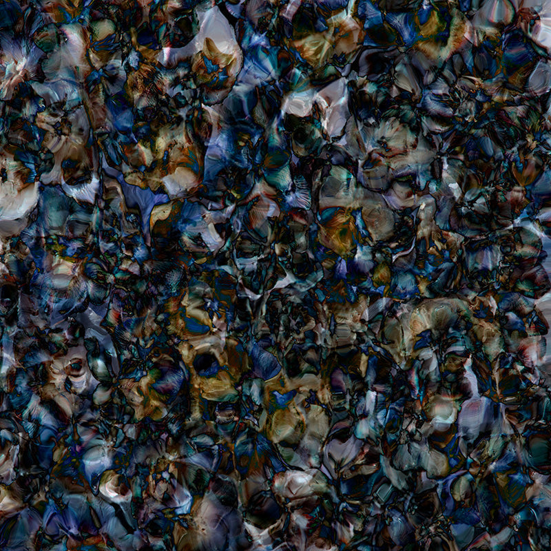 Underwater analogue photograph, test abstract, cool low light tonality