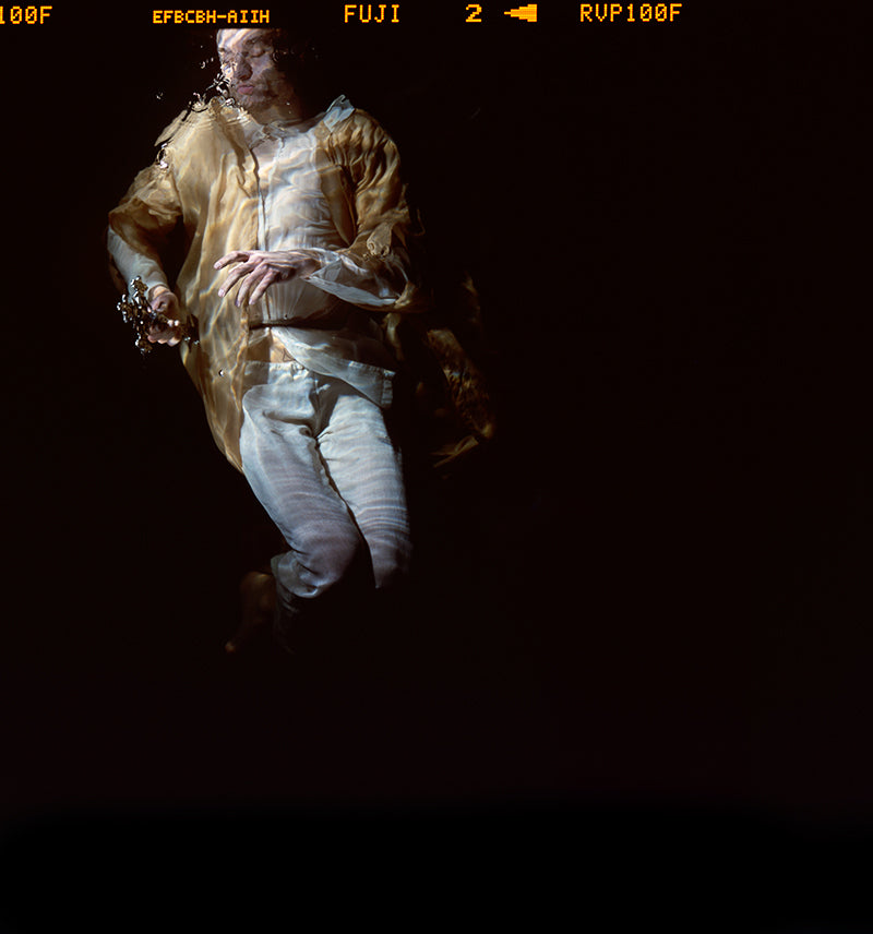 underwater figurative photographic series baroque colours from deep black