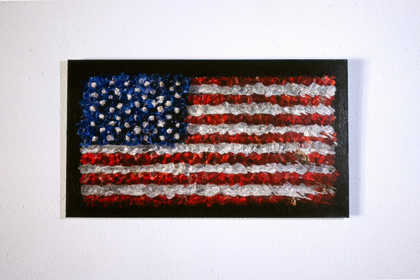 Limited edition patriotic wall art with flowers