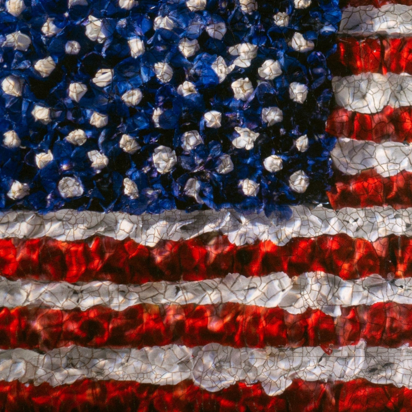 Aged American Flag In Flower Petals No. 0108 photographic print - €2850 | Shop now & buy direct from the artists studio - Distil Ennui ™ est.1990.
