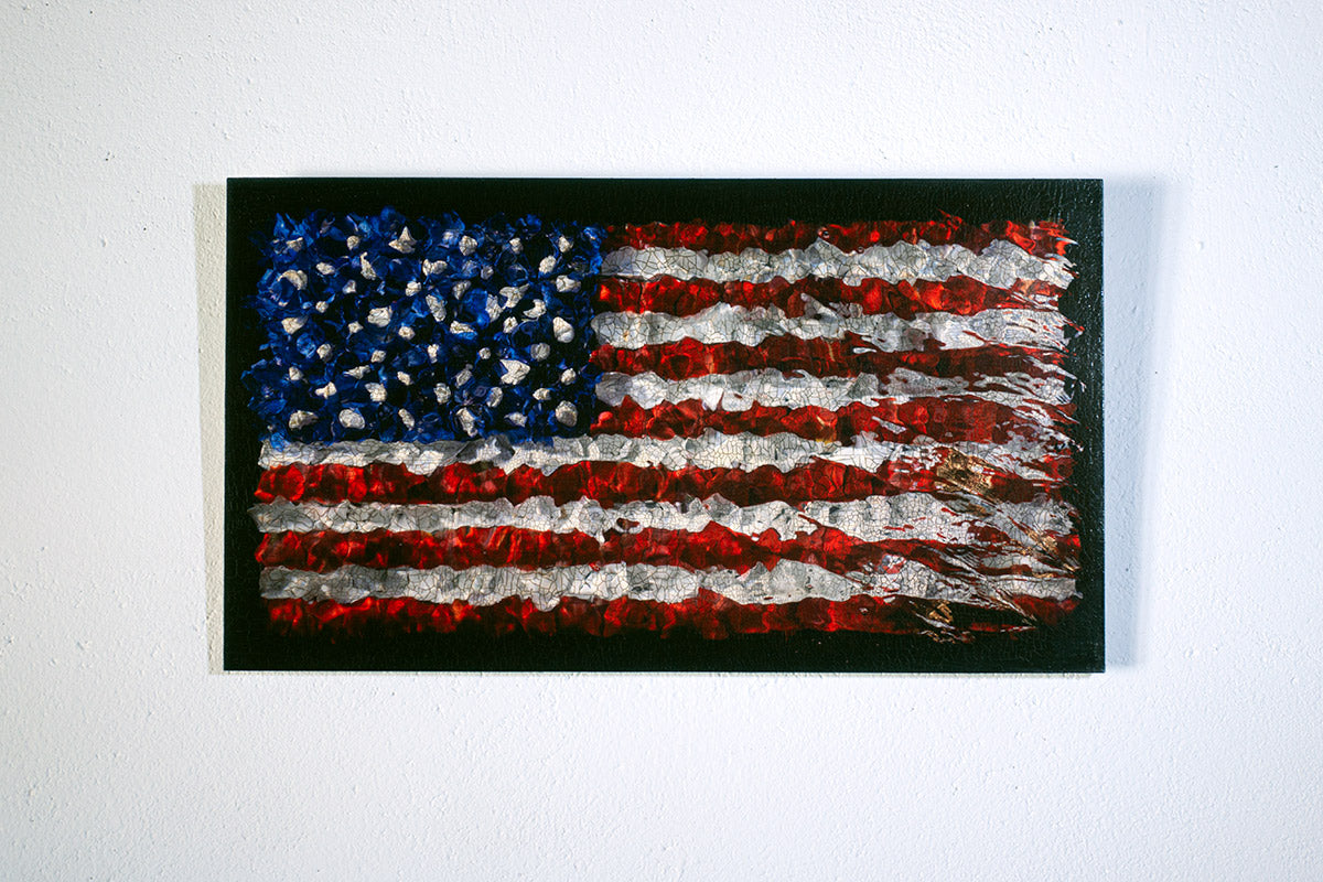 Unique American art print with oil finish