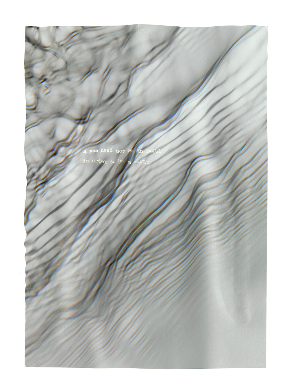 A man need not be an angle in order to be a saint - Plate 0240 black & white photograph - €900 | Shop now & buy direct from the artists studio - Distil Ennui ™ est.1990.
