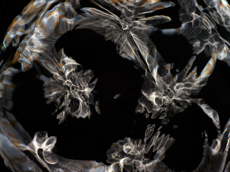 Underwater photograph day iii Warm Low Light tonality from Cymatic Water and Light