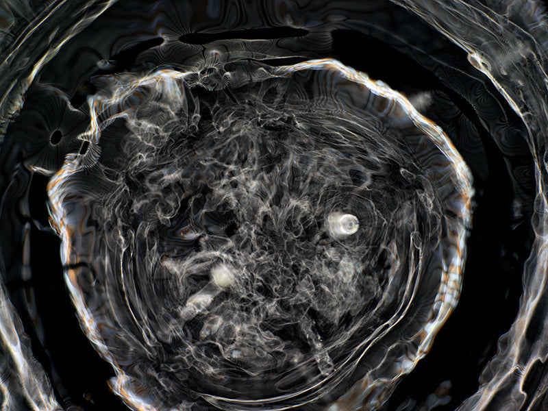 Underwater photograph day iii Verdant Low Light tonality from Cymatic Water and Light