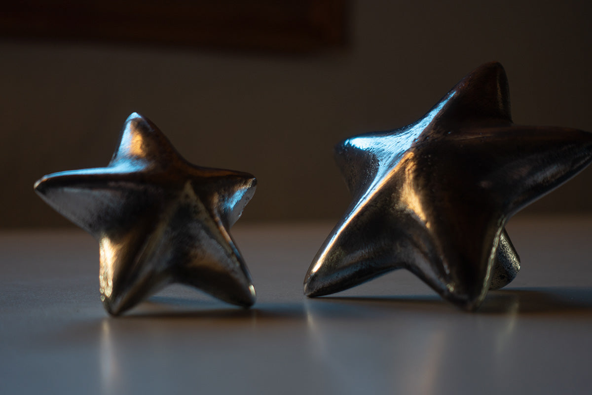 Small and large starfish drawer knobs