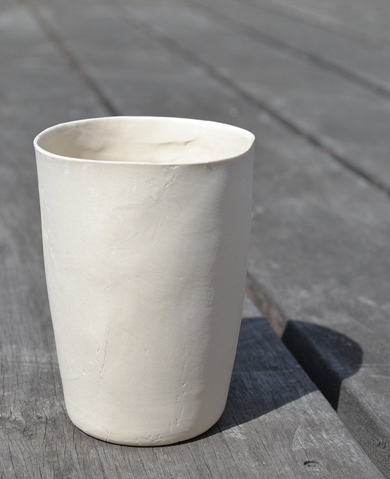hand thrown Japanese porcelain drinking cup - €110 | Shop now & buy direct from the artists studio - Distil Ennui ™ est.1990.