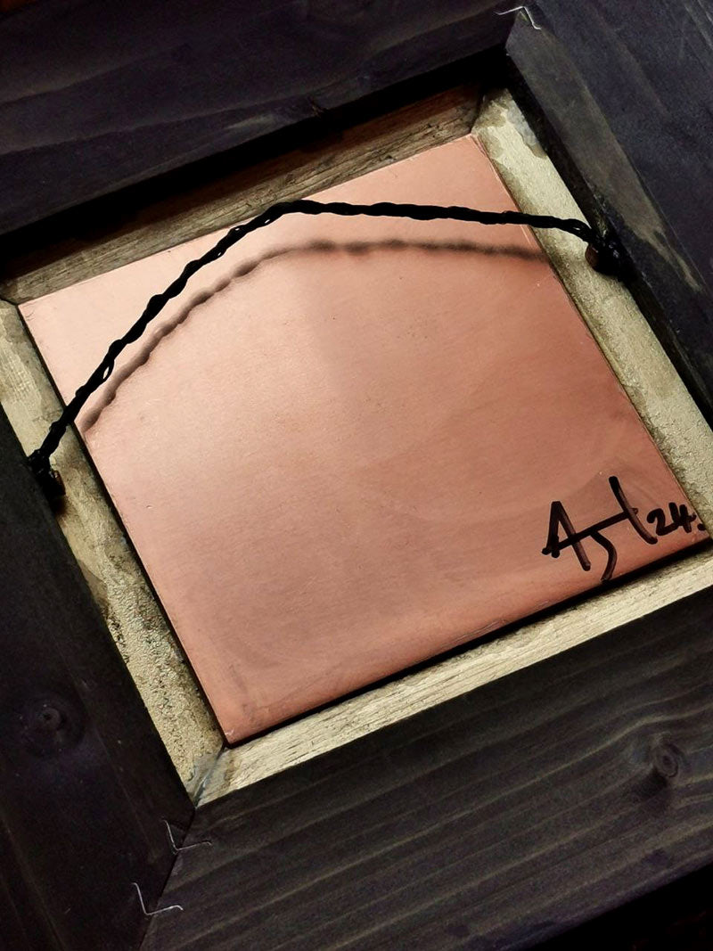 copper mounted & framed 'Mirror of the goddess No.III' photographic butterfly print - €360 | Shop now & buy direct from the artists studio - Distil Ennui ™ est.1990.