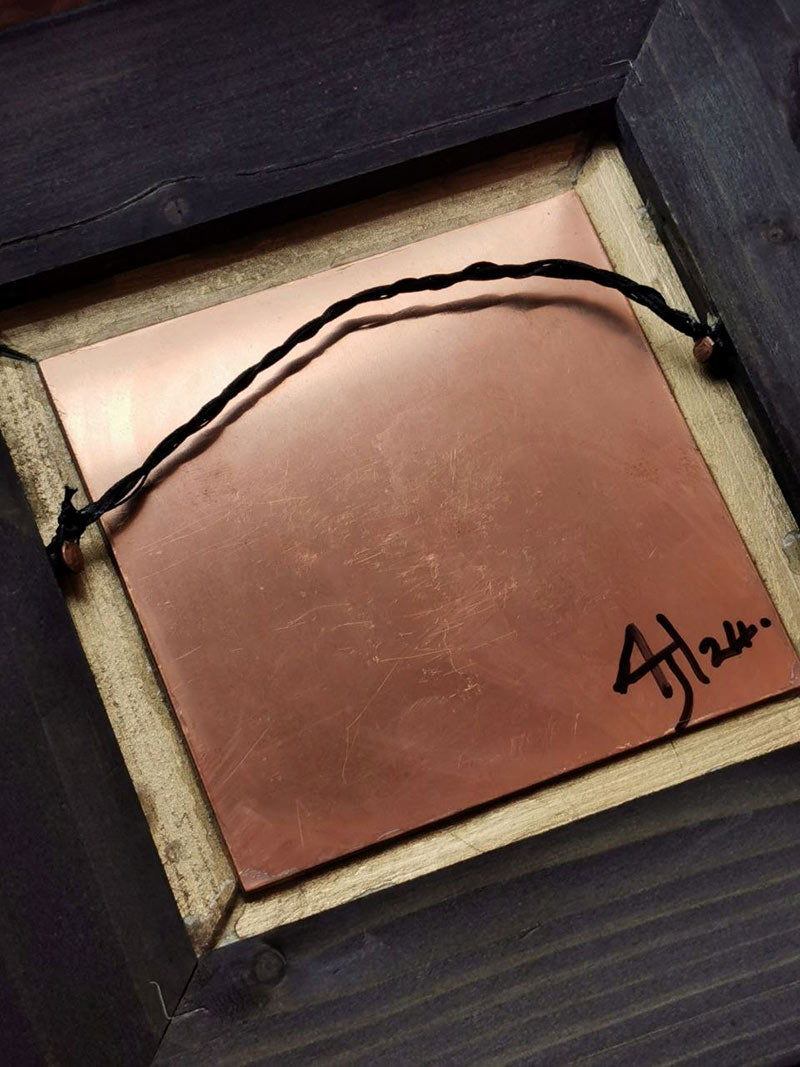copper mounted & framed 'Mirror of the goddess No.IV' photographic butterfly print - €360 | Shop now & buy direct from the artists studio - Distil Ennui ™ est.1990.