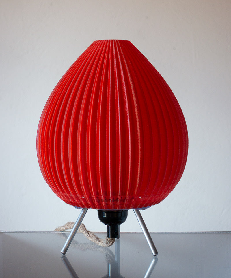 Red 'Beehive' flame LED table lamp light - €150 | Shop now & buy direct from the artists studio - Distil Ennui ™ est.1990.