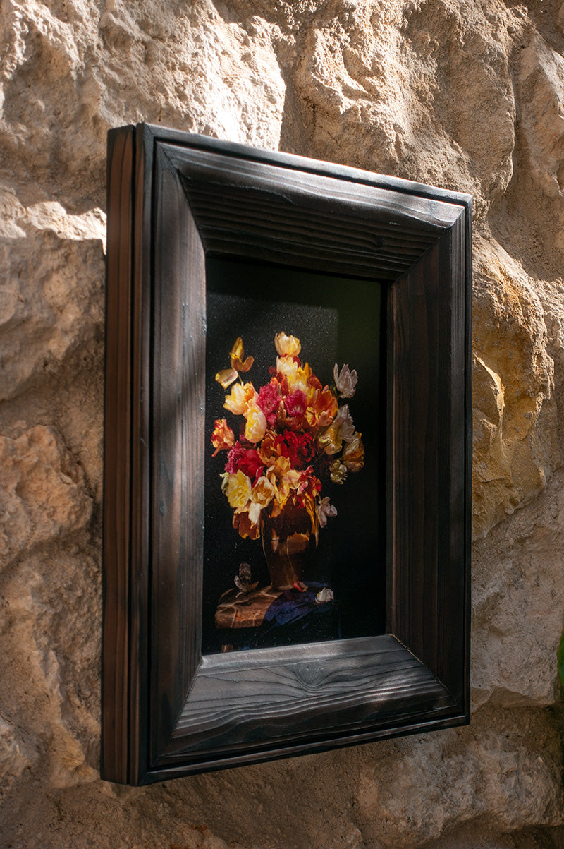 'Grace' Underwater vanitas limited edition photographic print in a Shou Sugi Ban frame - €1100 | Shop now & buy direct from the artists studio - Distil Ennui ™ est.1990.