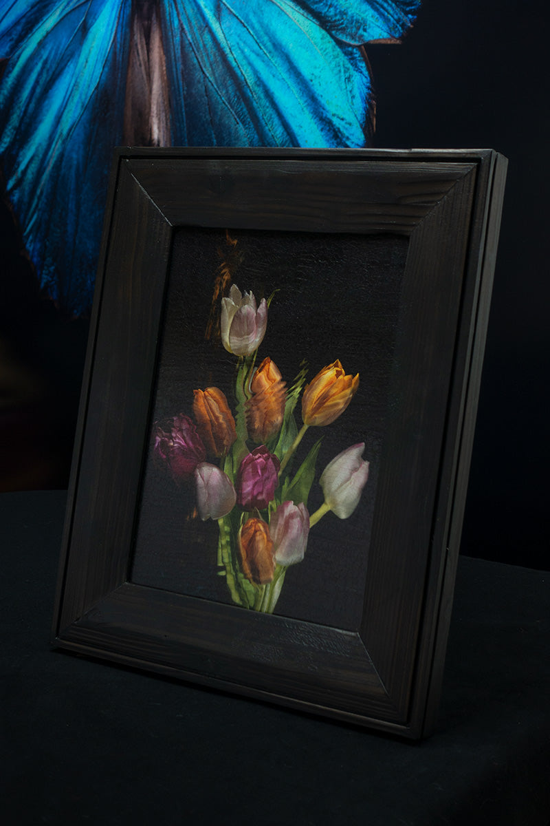 Tulips No.II - Shou Sugi Ban Framed