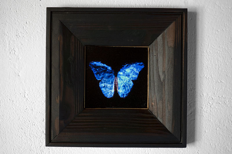 copper mounted & framed 'Mirror of the goddess No.IV' photographic butterfly print - €360 | Shop now & buy direct from the artists studio - Distil Ennui ™ est.1990.