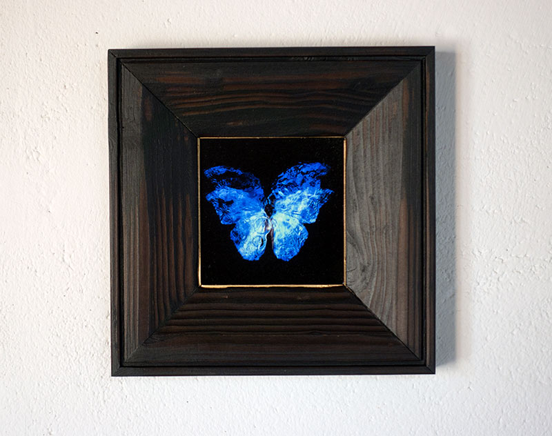 copper mounted & framed 'Mirror of the goddess No.I' photographic butterfly print - €360 | Shop now & buy direct from the artists studio - Distil Ennui ™ est.1990.