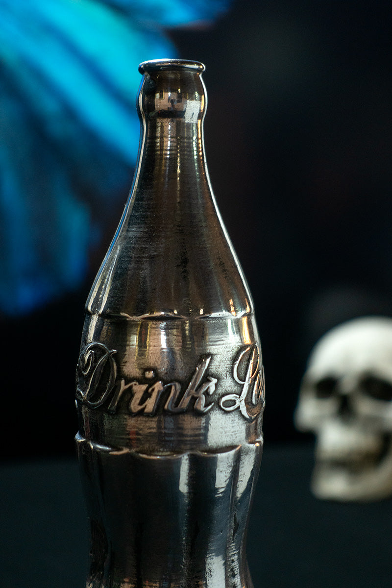 contemporary coke bottle sculpture