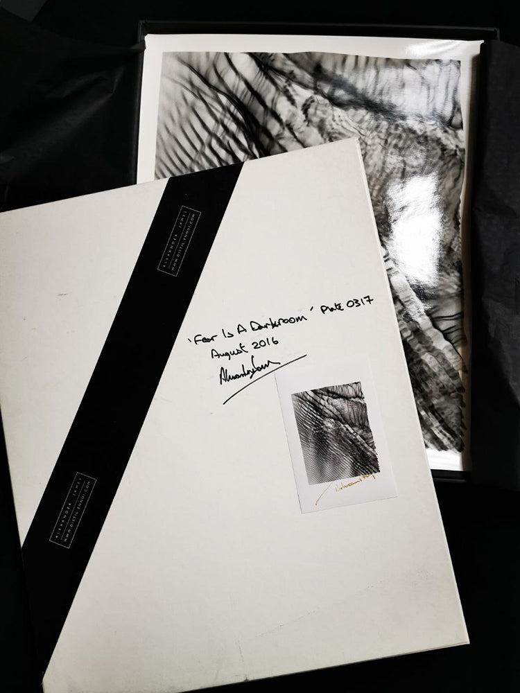 Fear is a darkroom where dreams set sail in a caustic sea - Plate 0317 black & white photograph - €900 | Shop now & buy direct from the artists studio - Distil Ennui ™ est.1990.