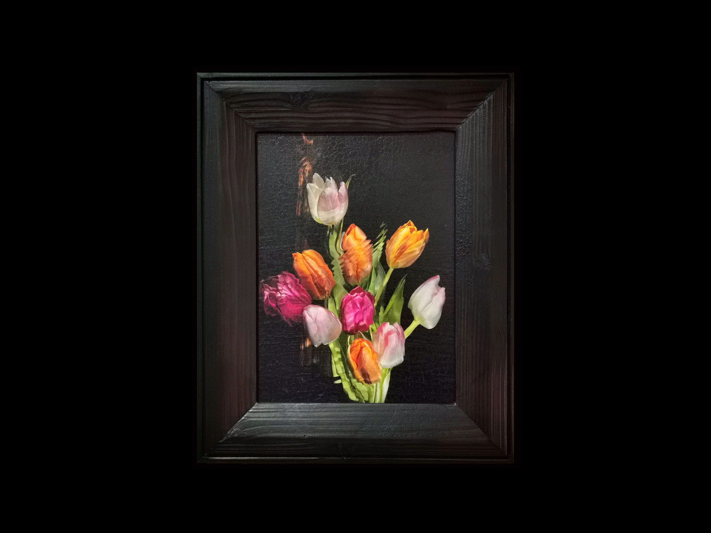 Underwater Floral Vanitas Photographic Print in Shou Sugi Ban Frame - €2600 | Shop now & buy direct from the artists studio - Distil Ennui ™ est.1990.