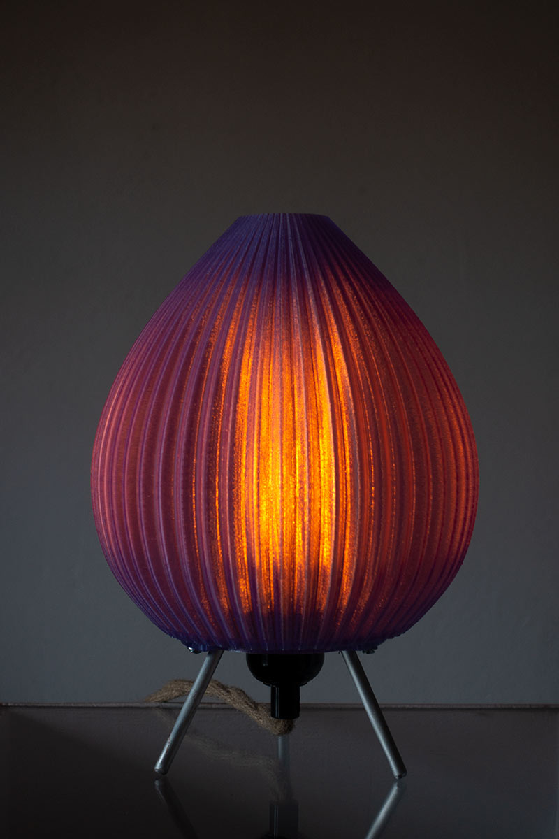 Lavender 'Beehive' flame LED table lamp light - €150 | Shop now & buy direct from the artists studio - Distil Ennui ™ est.1990.