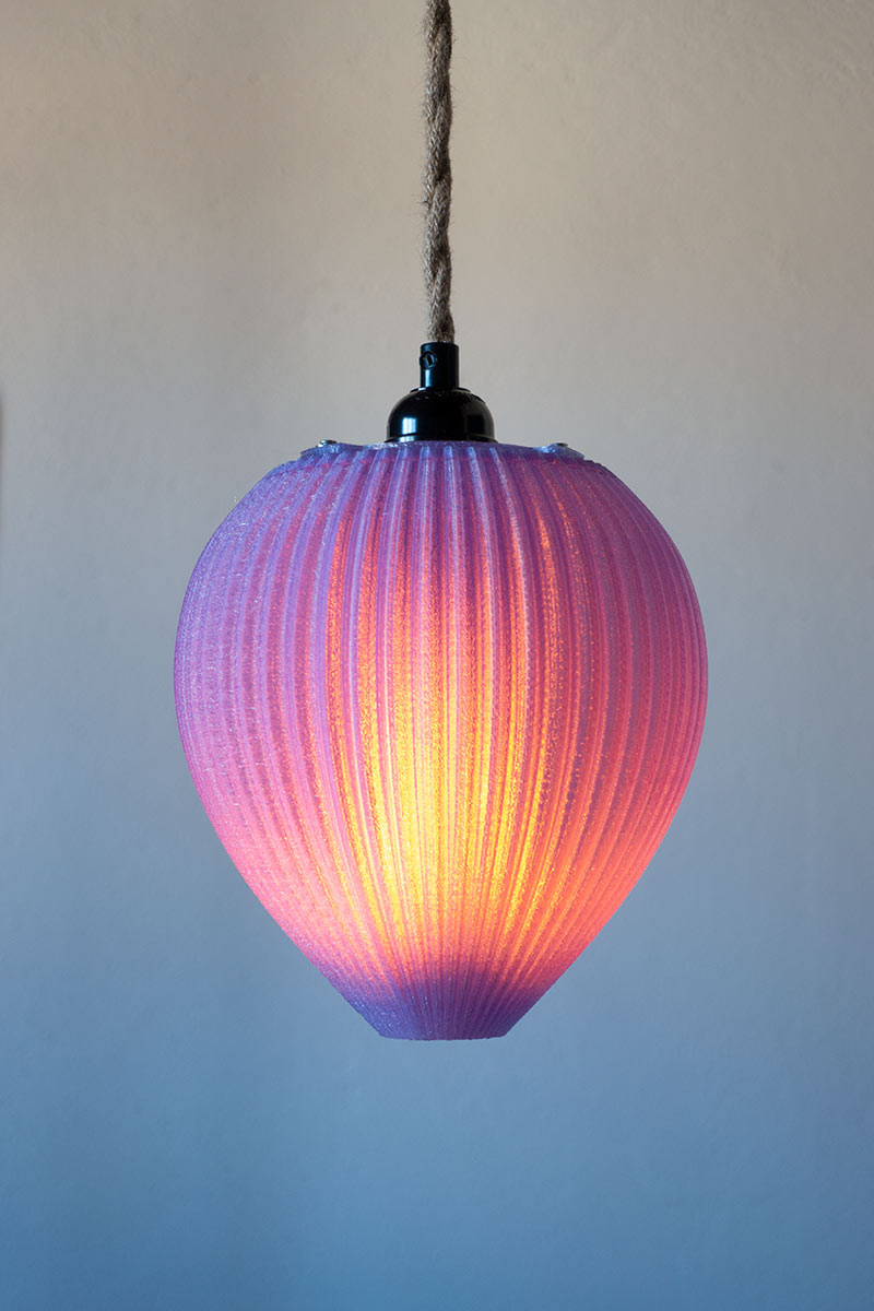 Lavender 'Beehive' flame LED pendant lamp light - €140 | Shop now & buy direct from the artists studio - Distil Ennui ™ est.1990.