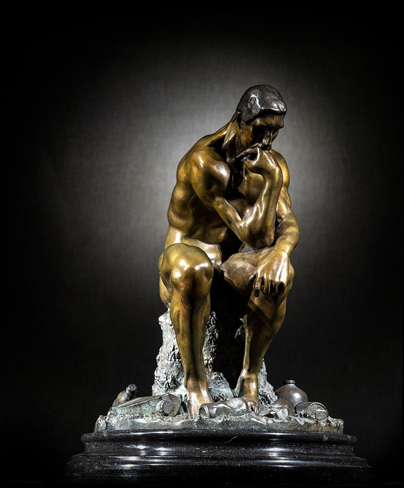 Auguste Rodin 'The Re-Thinker' bronze sculpture - €16900 | Shop now & buy direct from the artists studio - Distil Ennui ™ est.1990.