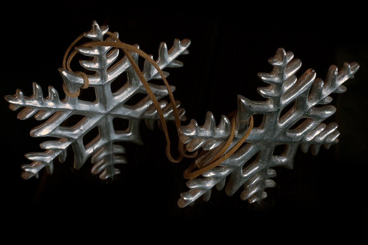 snowflake Christmas tree decoration & wind chime - €165 | Shop now & buy direct from the artists studio - Distil Ennui ™ est.1990.