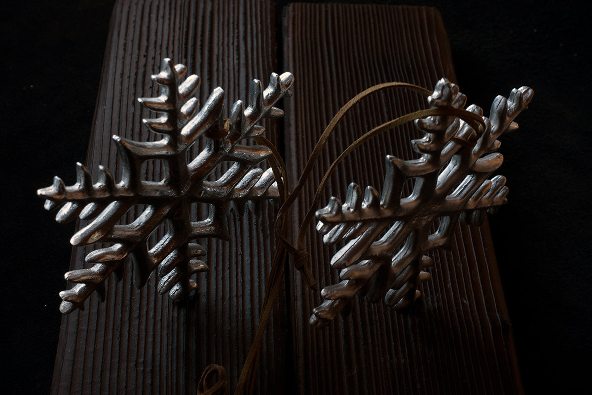 snowflake Christmas tree decoration & wind chime - €165 | Shop now & buy direct from the artists studio - Distil Ennui ™ est.1990.
