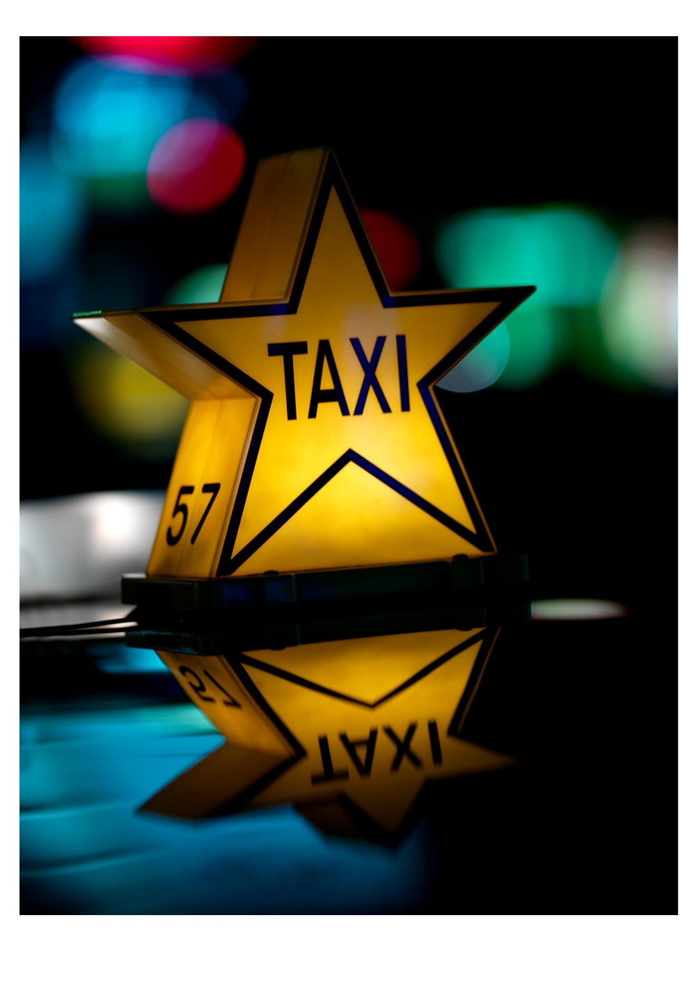 Star Taxi - vintage limited edition photographic print - €295 | Shop now & buy direct from the artists studio - Distil Ennui ™ est.1990.