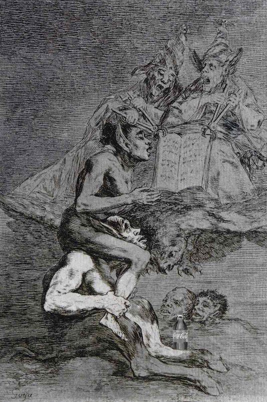 Francisco De Goya with a coke coca cola