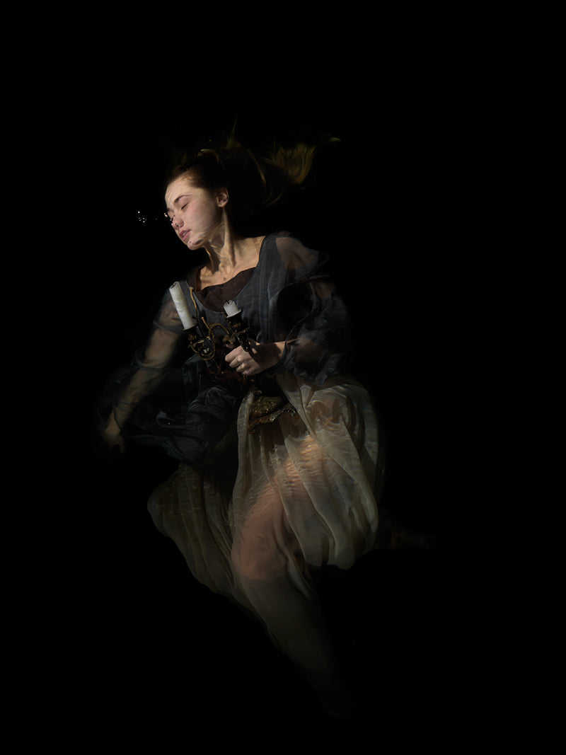 Submerged Serenity: Dissolved Sadness in Chiaroscuro Seas