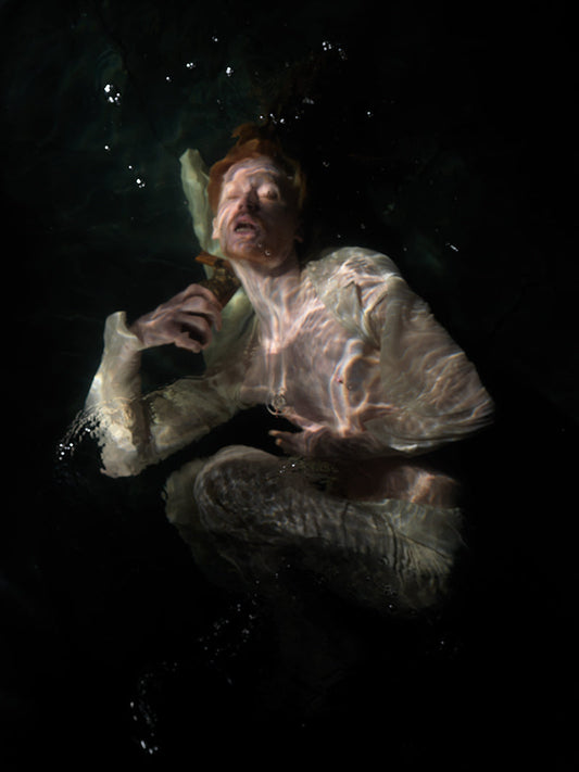 Baroque Reflections Below: Caravaggio-Inspired Underwater Art