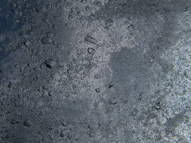 Water Art Abstract Bubbles in Deep Crystal Clear Waters