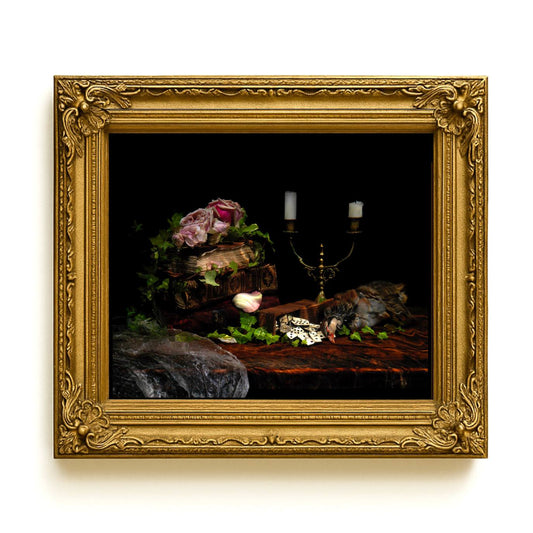 Baroque framed Vanitas