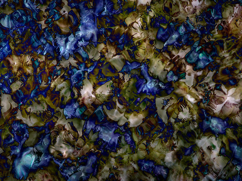 Underwater analogue photograph, DE abstract, warm low light tonality
