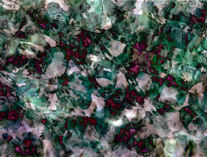 Underwater analogue photograph, PCK abstract, verdant mid tone tonality