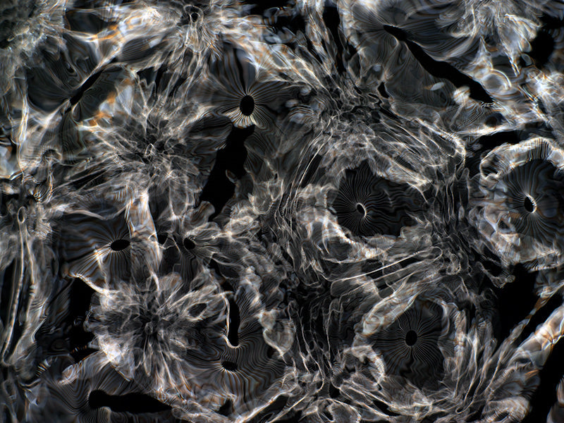 Cymatics art depicting gravitational phenomena