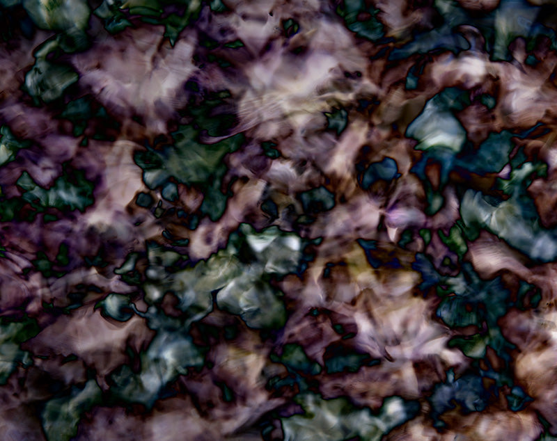Underwater analogue photograph, abstract, warm low light tonality