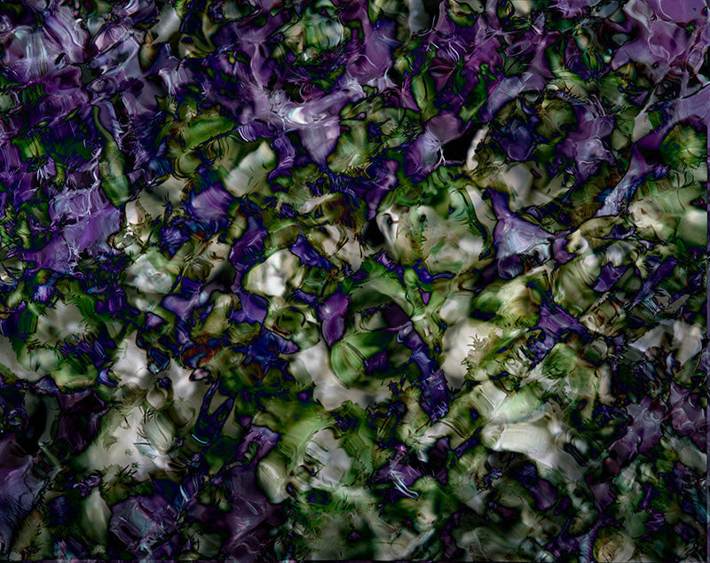 Underwater analogue photograph, abstract, verdant low light tonality