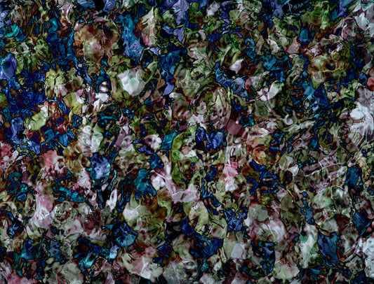 Underwater analogue photograph, copyfloral abstract, verdant mid tone tonality