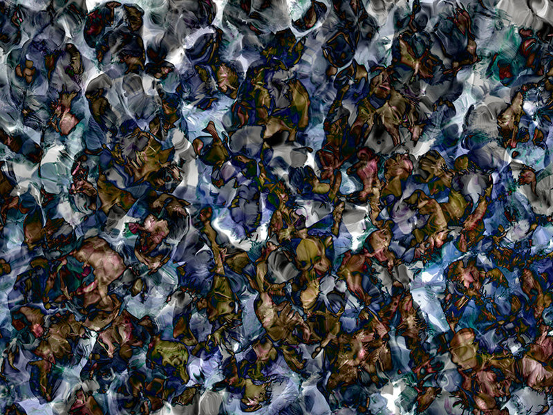 Underwater analogue photograph, abstract, cool mid tone tonality