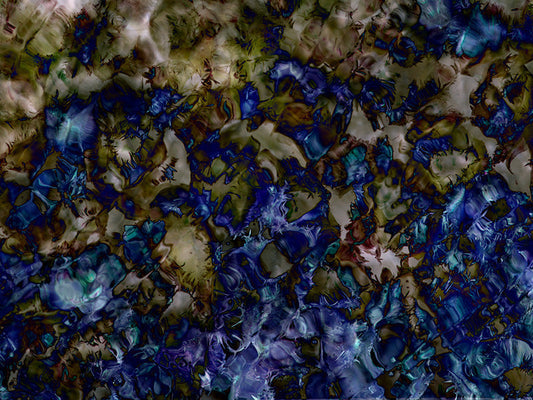 Underwater analogue photograph, abstract, cool low light tonality