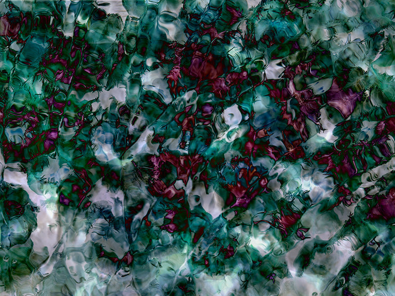 Underwater analogue photograph, abstract, verdant mid tone tonality