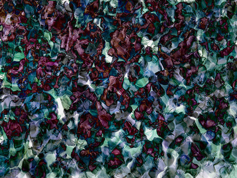 Underwater analogue photograph, abstract, cool low light tonality