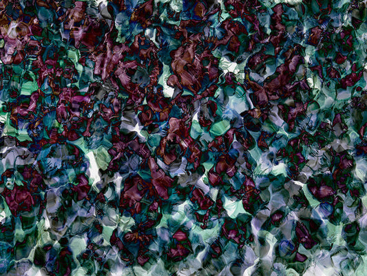 Underwater analogue photograph, abstract, cool low light tonality