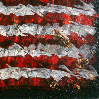 Close-up of flower petal American flag