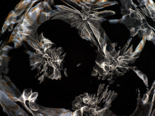 Underwater photograph day iii Warm Low Light tonality from Cymatic Water and Light