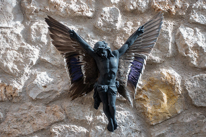 jesus with wings in flight