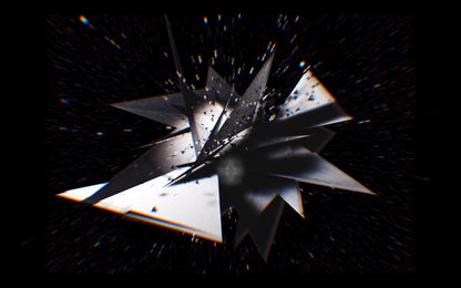 Creationism Two - Projection Mapping Over A Black Water Reflection Pool - 4k Art Film   - €40 | Shop now & buy direct from the artists studio - Distil Ennui ™ est.1990.