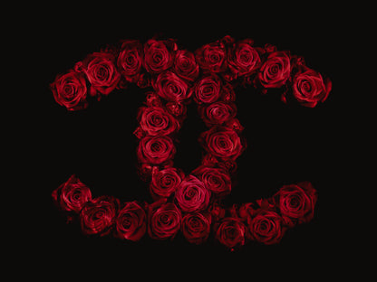 Chanel Brand Logo Created In Red Roses Underwater   - €2.40 | Shop now & buy direct from the artists studio - Distil Ennui ™ est.1990.