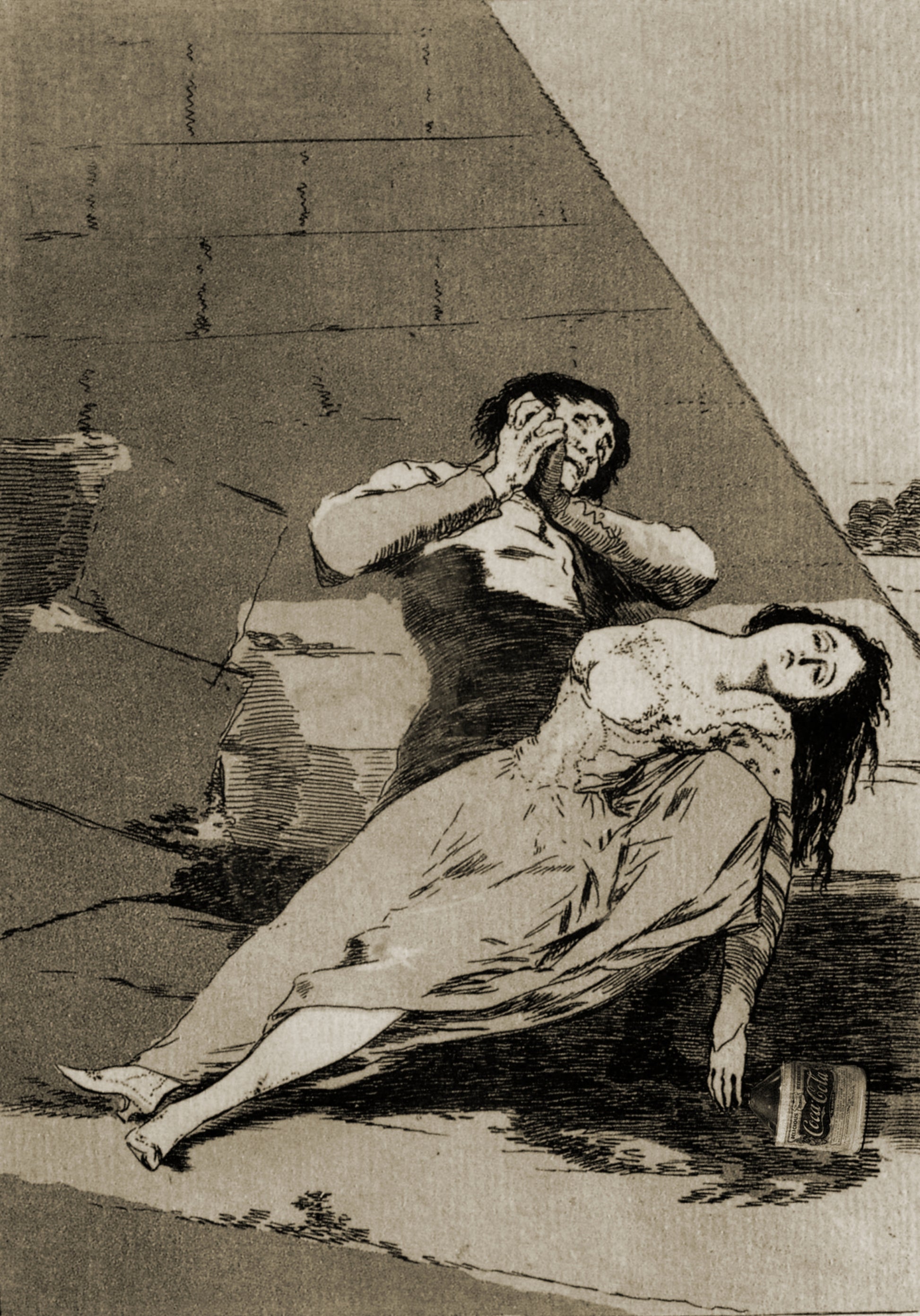 Francisco De Goya Tantalo con una coca cola with a coke