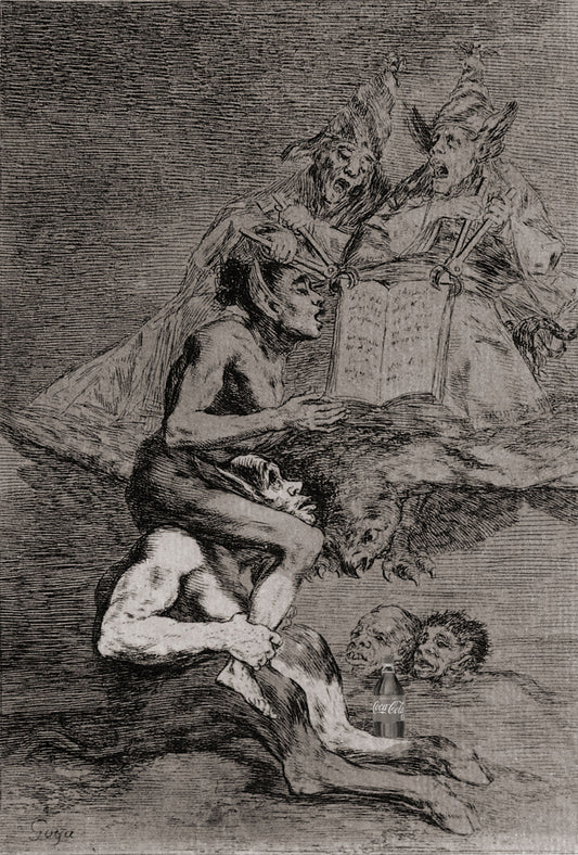 Francisco De Goya Devota Profesion con una coca cola goya with a coke signed print