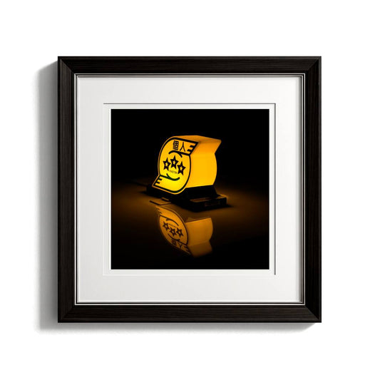 Kojin Tokyo Taxi illuminated sign fine art print vintage